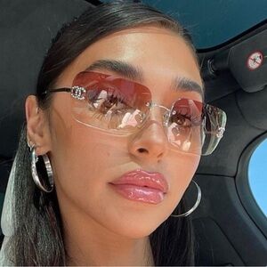 CHANEL Pink Ombre Sunglasses